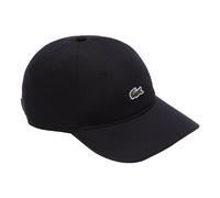 LACOSTE Unisex Cap - Baseball Cap, Baumwolle, Croco Logo, One Size, einfarbig Schwarz One size Schwarz
