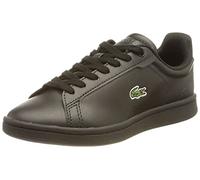Lacoste Unisex - Kinder Low-Top Sneaker Carnaby PRO BL 23 1 SUJ, Jungen,Mädchen Halbschuhe,schnürschuhe,schnürer,SCHWARZ (02H),35 EU / 2.5 UK