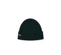 Lacoste - Gerippte Mütze aus gebürsteter Wolle, Sinople Green Mann/Frau/Unisex TU TU