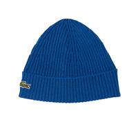 Czapka zimowa Lacoste Unisex Ribbed Wool - sapphire blue - Blau