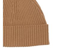 LACOSTE Unisex Mütze - Strickmütze, Beanie, Wolle, Logo-Patch, One Size Braun (Date) One size Braun