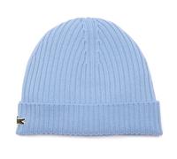 LACOSTE Unisex Mütze - Strickmütze, Beanie, Wolle, Logo-Patch, One Size Hellblau One size Blau