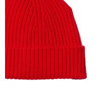 LACOSTE Unisex Mütze - Strickmütze, Beanie, Wolle, Logo-Patch, One Size Rot One size Rot