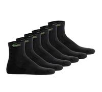 LACOSTE Unisex Sneakersocken, 6er Pack - Mid- Length, Sport Socks Schwarz 35-38