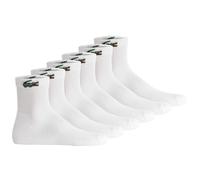 LACOSTE Unisex Sneakersocken, 6er Pack - Mid- Length, Sport Socks Weiß / 35-38 35-38 Weiß