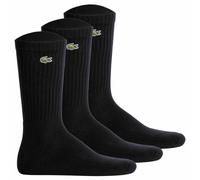 LACOSTE Unisex Socken, 3er Pack - Tennissocken, Baumwollmischung, einfarbig Schwarz / 35-38 35-38 Schwarz