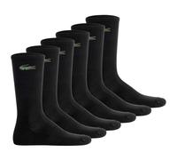 LACOSTE Unisex Socken, 6er Pack - Long Sport Socks, Tennissocken, Logo, einfarbig Schwarz / 35-38 35-38 Schwarz