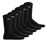 LACOSTE Unisex Socken, 6er Pack - Tennissocken, Baumwollmischung, einfarbig Schwarz / 35-38 35-38 Schwarz