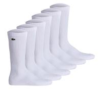 LACOSTE Unisex Socken, 6er Pack - Tennissocken, Baumwollmischung, einfarbig Weiß / 39-42 39-42 Weiß