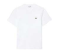 Lacoste T-Shirt mit Label-Stitching Modell 'Basic' in Weiss, Größe M