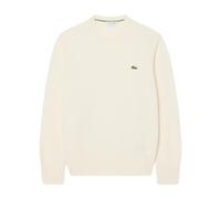 Lacoste - Wollpullover mit Rundhalsausschnitt - - Knitwear - Herren - Beige - 2XL