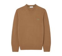 Lacoste - Wollpullover mit Rundhalsausschnitt - - Knitwear - Herren - Beige - XL