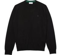 Lacoste - Wool Knit Sweater With Classic Fit And Subtle Logo - Größe XXL - schwarz