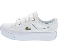 Sneaker LACOSTE "ZIANE PLATFORM 124 2 CFA" Gr. 42, weiß (wht, gld) Schuhe Sneaker (38157445-42)