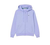 Lacoste - Zip-Up Sweatshirt In Soft Organic Cotton Fleece - Größe 36 - blau
