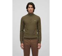 Lacoste Zipped High Neck Cotton Sweater Olive Größe: S | Pullover Outlet | Herren | Grün