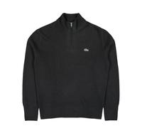 Lacoste Zipped High Neck Wool Sweater Schwarz in Größe L