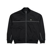 Lacoste Zipped Piqué Track Jacket Schwarz in Größe M