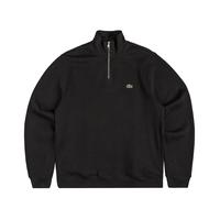 Lacoste Zippered Stand Up Collar Cotton Sweatshirt S / Black