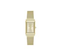 Lacoste Zwei-Zeiger-Quarzwerk-Uhr für Damen Kollektion Catherine mit Goldfarben Edelstahl-Mesh-Gliederarmband - 2001315