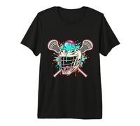 Lacrosse Ice Cream Drip Cool Sommer-Sport-T-Shirt mit Grafikmotiv Premium T-Shirt