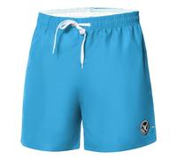 Ladeheid Badehose Herren Bequeme Badeshorts Kurz mit Seitentaschen und Schnürchen, Badeshorts Herren mit Netzfütterung, Perfekt für Sommer, Strand und Schwimmbad - LA40-198 (Hellblau, XL)