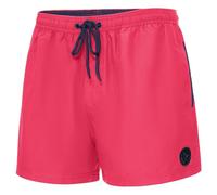 Ladeheid Badehose Herren Bequeme Badeshorts Kurz mit Seitentaschen und Schnürchen, Badeshorts Herren mit Netzfütterung, Perfekt für Sommer, Strand und Schwimmbad - LA40-199 (Rosa, L)