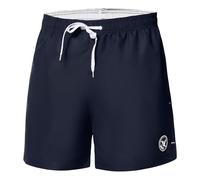 Ladeheid Badehose Herren Bequeme Badeshorts Kurz mit Seitentaschen und Schnürchen, Badeshorts Herren mit Netzfütterung, Perfekt für Sommer, Strand und Schwimmbad - LA40-198 (Marineblau, L)