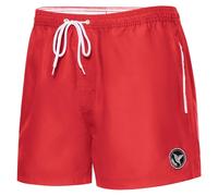 Ladeheid Herren Badehose Badeshorts Beachshorts Schwimmhose LA40-199 (Rot, S)