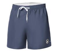 Ladeheid Badehose Herren Bequeme Badeshorts Kurz mit Seitentaschen und Schnürchen, Badeshorts Herren mit Netzfütterung, Perfekt für Sommer, Strand und Schwimmbad - LA40-198 (Dunkeljeans, M)