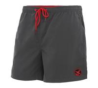 Ladeheid Badehose Herren Bequeme Badeshorts Lang mit Seitentaschen und Schnürchen, Badeshorts Herren mit Netzfütterung - Perfekt für Sommer, Strand und Schwimmbad - LA40-128 (Graphit, S)
