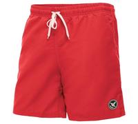 Ladeheid Badehose Herren, Bequeme Lange Badeshorts mit Breitem Gummibund, Kordelzug und Taschen, Schwimmhose Boardshorts - LA40-129 (Rot, XXL)