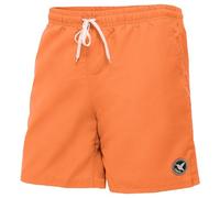 Ladeheid Badehose Herren, Bequeme Lange Badeshorts mit Breitem Gummibund, Kordelzug und Taschen, Schwimmhose Boardshorts - LA40-129 (Orange, 5XL)