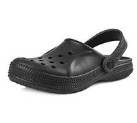 Ladeheid Clogs Kinder Schuhe für Mädchen und Jungen leichte Gartenclogs Gartenschuhe Kinder KL055 (Schwarz, 33 EU)
