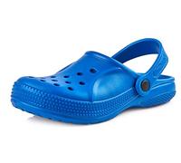 Ladeheid Clogs Kinder Schuhe für Mädchen und Jungen leichte Gartenclogs Gartenschuhe Kinder KL055 (Kornblumen, 33 EU)