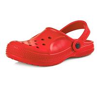 Ladeheid Clogs Kinder Schuhe für Mädchen und Jungen leichte Gartenclogs Gartenschuhe Kinder KL055 (Rot, 32 EU)