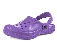 Ladeheid Clogs Kinder Schuhe für Mädchen und Jungen leichte Gartenclogs Gartenschuhe Kinder KL055 (Violett, 26 EU)