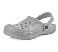Ladeheid Clogs Kinder Schuhe für Mädchen und Jungen leichte Gartenclogs Gartenschuhe Kinder KL055 (Grau, 28 EU)