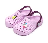 Ladeheid Clogs Kinder Schuhe für Mädchen und Jungen leichte Gartenclogs Gartenschuhe Kinder LA-CA-15 (Lilla, 28/29 EU)