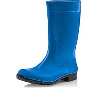 Ladeheid Damen Gummistiefel 100% Wasserdticht Regenstiefel Damen LA-967 (Blau/Schwarz, 40 EU)