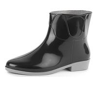 Ladeheid Damen Kurze Gummistiefel LAZT201801 (Schwarz/Grau, 40 EU)