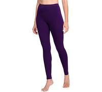 Ladeheid Damen Lange Leggings aus Viskose LA40-201(Pflaume, 34)