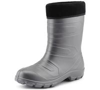 Ladeheid Damen Thermo Eva Gummistiefel federleicht LALMG879(Silber/Schwarz, 36 EU)