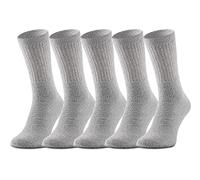 Ladeheid Damen und Herren 5er 10er 20er 30er Pack Socken aus Baumwolle AT007 (Grau (5 Pack), 43-46)
