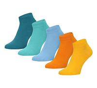 Ladeheid Damen und Herren 5er 10er Pack Sneaker Socken AT004 (Mix-1 (5 Pack), 43-46)