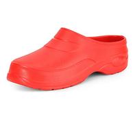 Ladeheid Damen und Herren leichte Eva Clogs Gartenclogs Gartenschuhe KL037 (Rot, 38 EU)