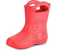 Ladeheid Eva Gummistiefel Damen federleichte wasserdichte Damenschuhe Regenschuhe LA-CA-09 (Korall, 36/37 EU)