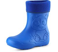 Ladeheid Eva Kinder Jungen Mädchen Gummistiefel Regenschuhe gefüttert LA-CA-11 (Blau, 24/25 EU)