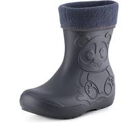 Ladeheid Eva Kinder Jungen Mädchen Gummistiefel Regenschuhe gefüttert LA-CA-11 (Carbone, 22/23 EU)