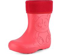 Ladeheid Eva Kinder Jungen Mädchen Gummistiefel Regenschuhe gefüttert LA-CA-11 (Korall, 24/25 EU)